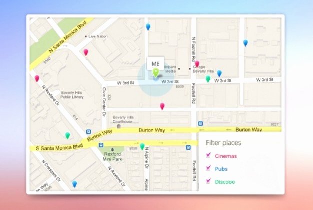 Website Map Template Lovely App Google Maps Template Psd File