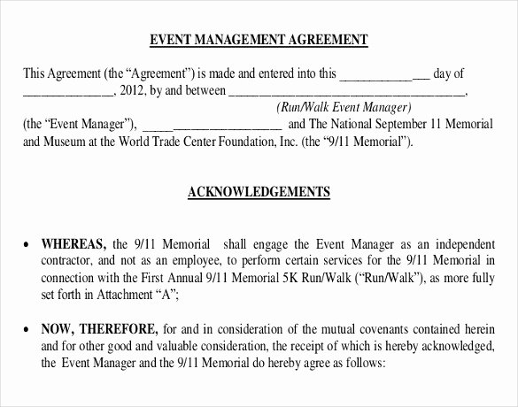 Wedding Coordinator Contract Luxury event Contract Template 23 Word Excel Pdf Documents
