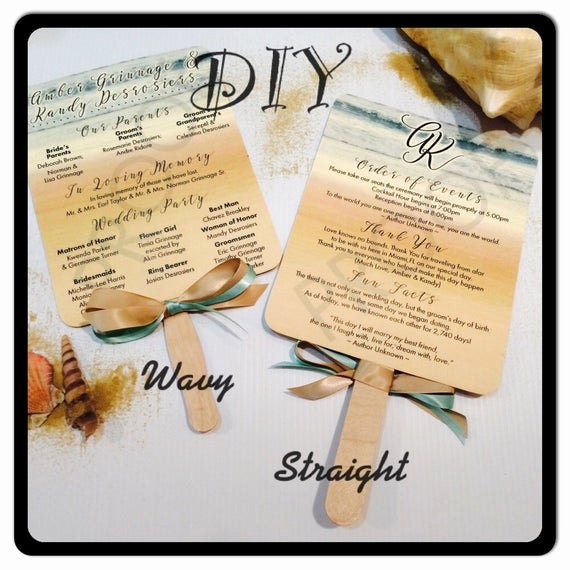 Wedding Fan Program Kit Fresh Items Similar to Diy Kit for Paddle Fan Wedding Programs