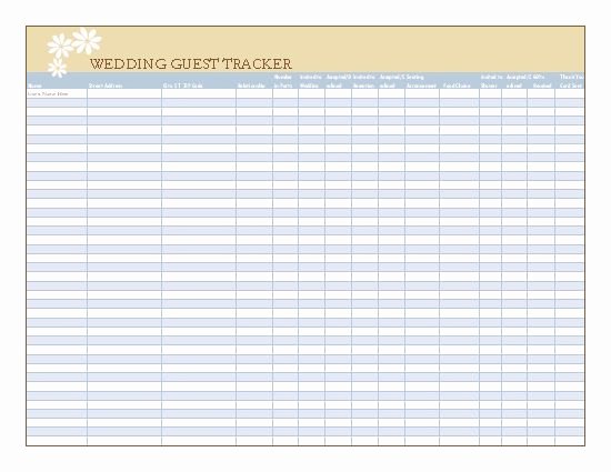 Wedding Guest List Tracker New 25 Best Ideas About Wedding Spreadsheet On Pinterest