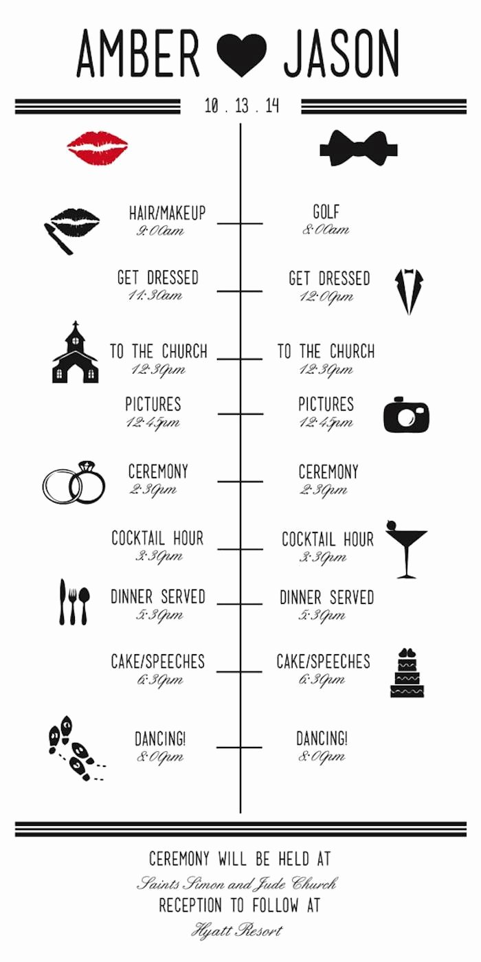 Wedding Party Lineup Template Unique Wedding Reception Timeline Planning Guide Modwedding