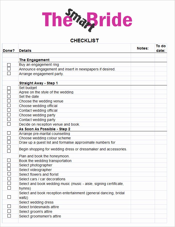 Wedding Photo Checklist Word Document Best Of Wedding Checklist Template 20 Free Excel Documents