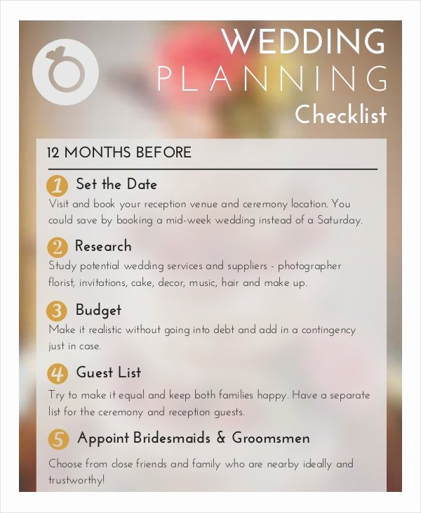 Wedding Photo Checklist Word Document Best Of Wedding Planner Checklist 12 Free Word Pdf Psd