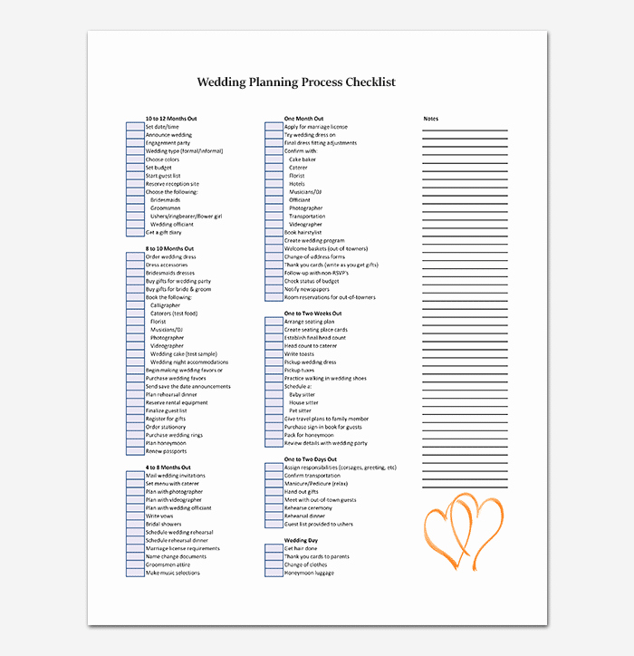 Wedding Photo Checklist Word Document Lovely Process Checklist Template 20 Editable Checklists