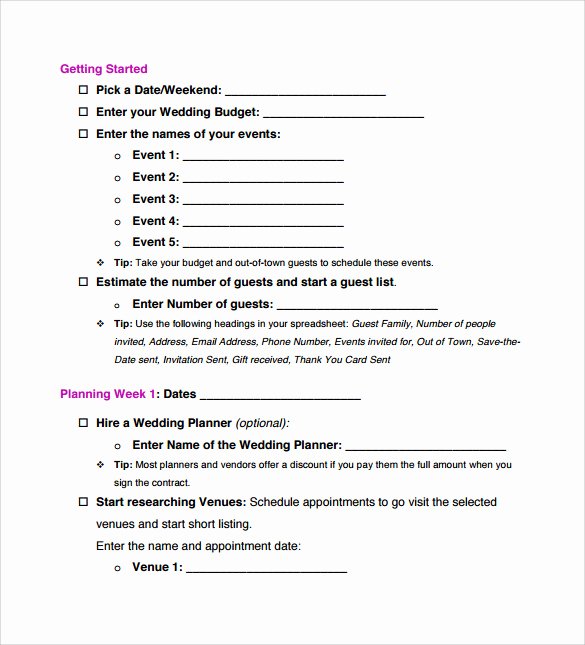 Wedding Photo Checklist Word Document Unique Sample Wedding Checklist 12 Documents In Pdf Word