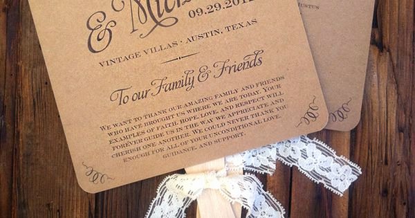 Wedding Program Fans Kit Awesome Diy Fan Wedding Programs Country Google Search Want to