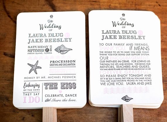 Wedding Program Fans Kit Fresh 25 Best Ideas About Fan Wedding Programs On Pinterest