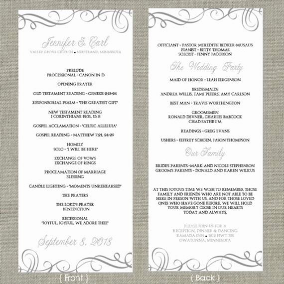 Wedding Program Template Free Download New Wedding Program Template Download by Diyweddingtemplates