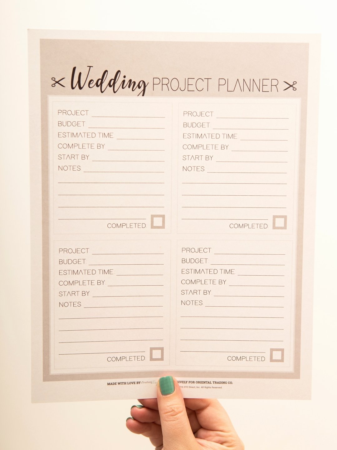 Wedding Project Plan Awesome Print Out Out This Diy &quot;wedding Project Planner Sheet&quot; for