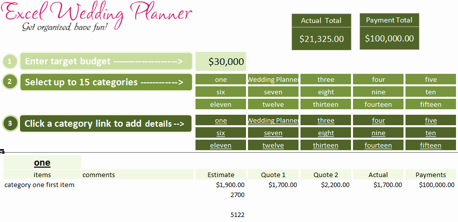 Wedding Project Plan Excel New Free Excel Wedding Planner Template Download today