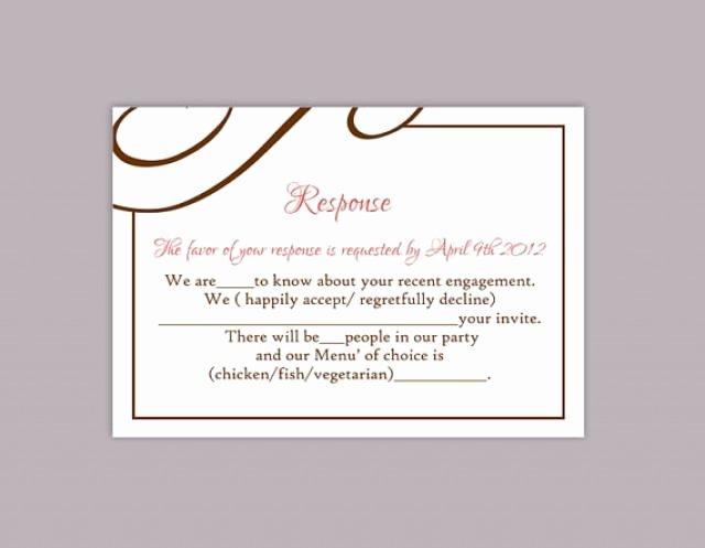 Wedding Rsvp Postcard Templates Beautiful Diy Wedding Rsvp Template Editable Text Word File Download