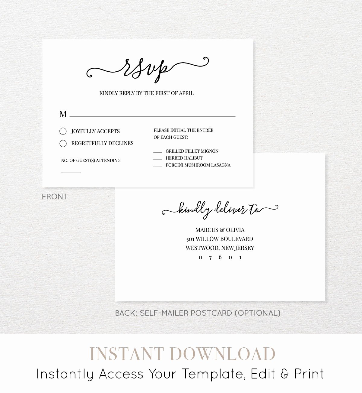 Wedding Rsvp Postcards Template Fresh Wedding Rsvp Card Template We Do Heart Wedding