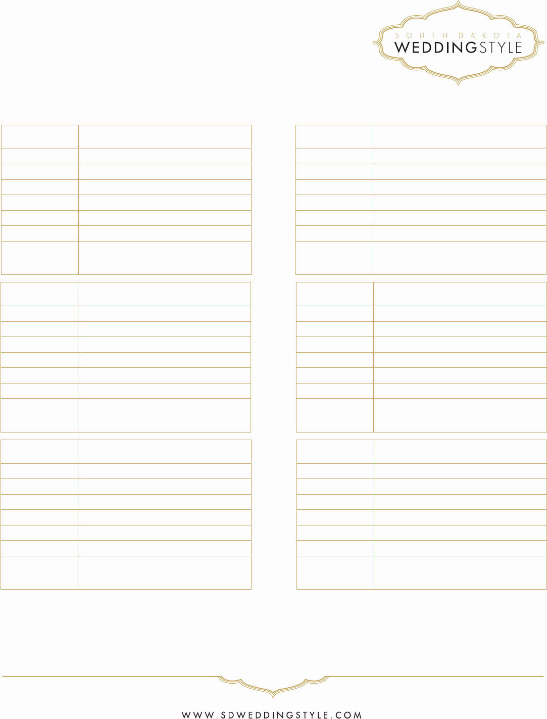 Wedding Vendor Contact List Template Beautiful Download Wedding Vendor Contact List Template for Free