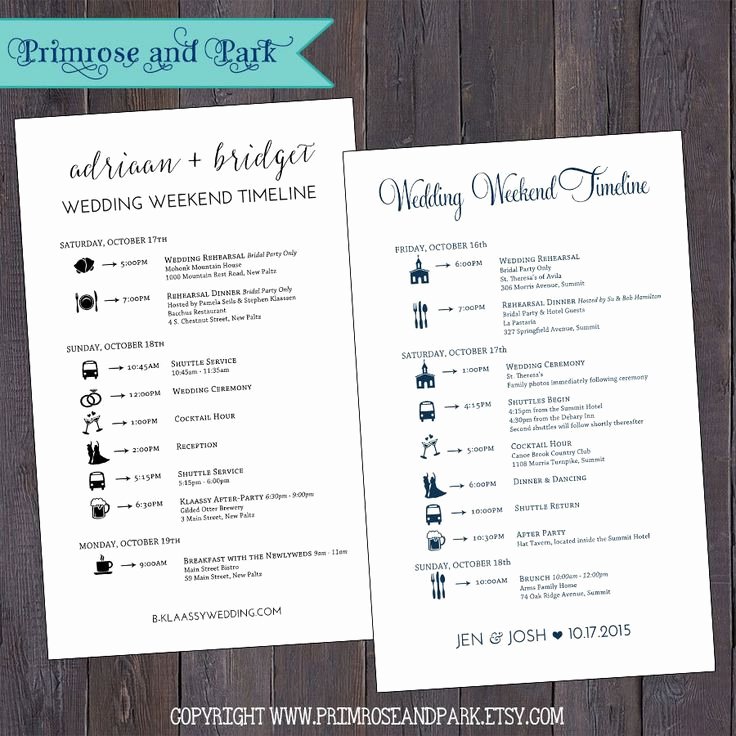 Wedding Weekend Itinerary Template Free Beautiful Wedding Wel E Note and Wedding Itinerary Printable