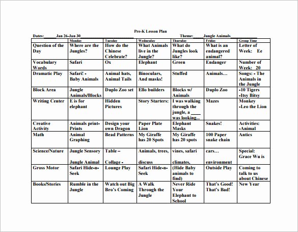 Weebly Blank theme Inspirational Free Printable Lesson Plan forms for Preschool Blockerogon