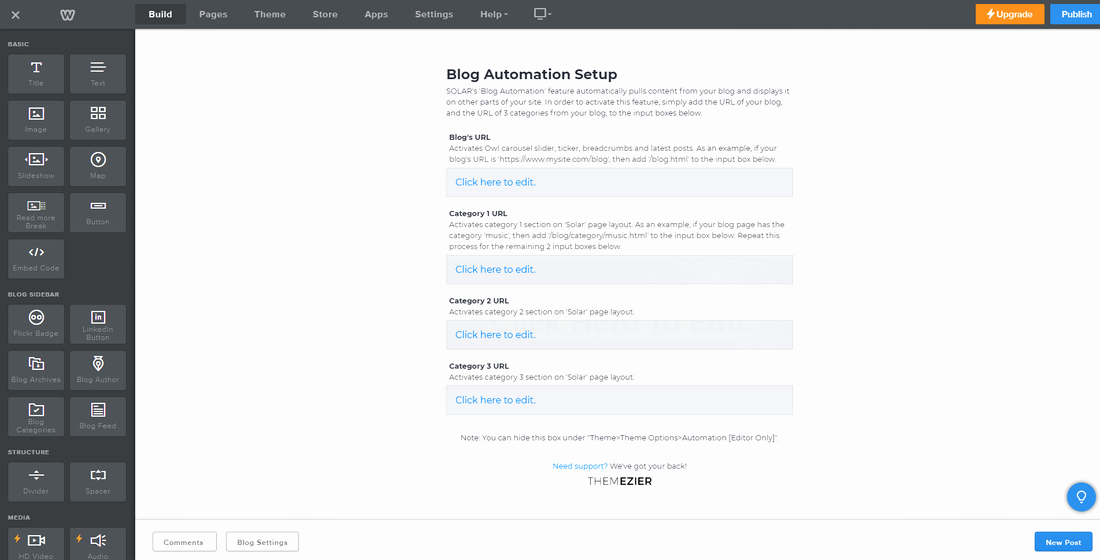 Weebly Blank theme Inspirational themezier Blog