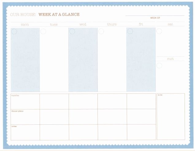 Week at A Glance Templates Fresh 1000 Ideas About Goal List On Pinterest