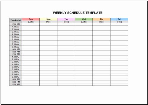 Week Schedule Template Excel Awesome Homeschool Schedule Template