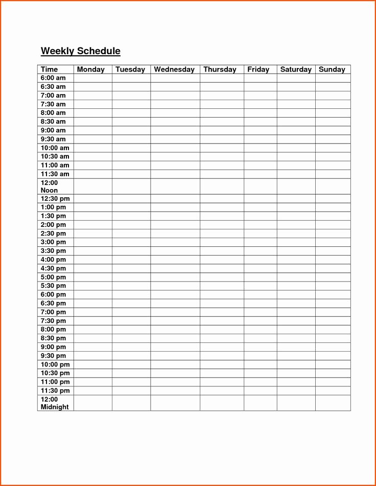 Week Schedule Template Excel Unique Best 25 Daily Schedule Template Ideas On Pinterest