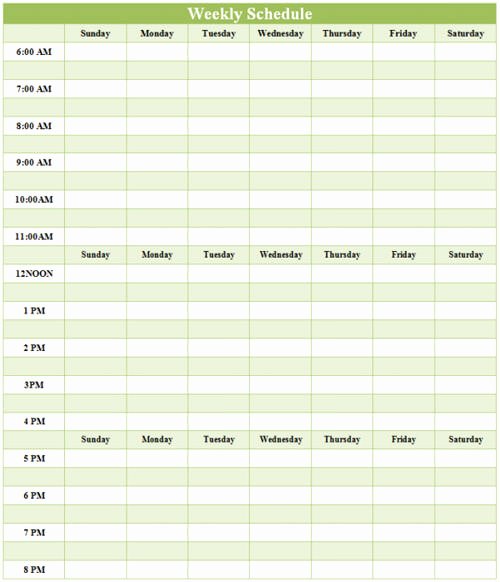 Week Schedule Template Word Elegant New Blog Templates Hongkiat Useful Microsoft