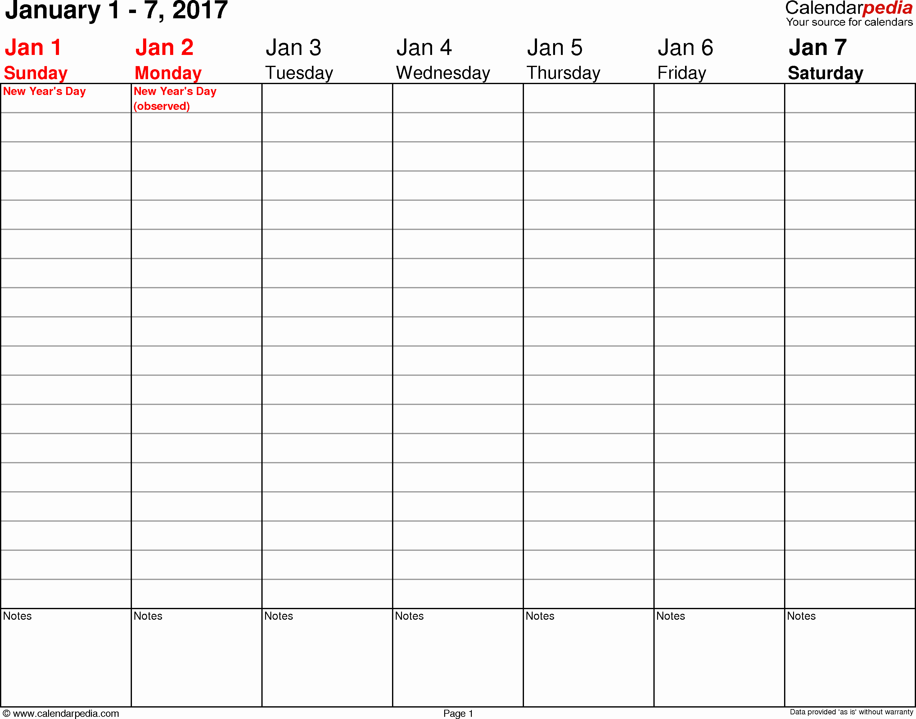 Weekly Calendar Template 2017 Inspirational Weekly Calendar 2017 for Pdf 12 Free Printable Templates