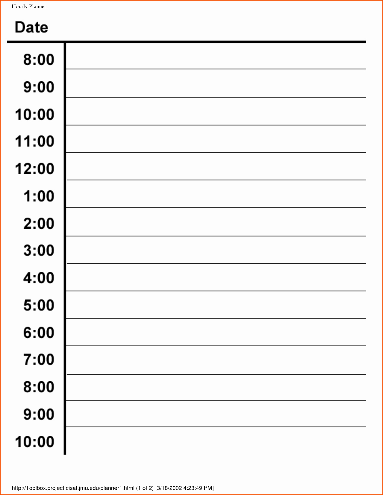 Weekly Hourly Planner Template Elegant 6 Hourly Planner Bookletemplate