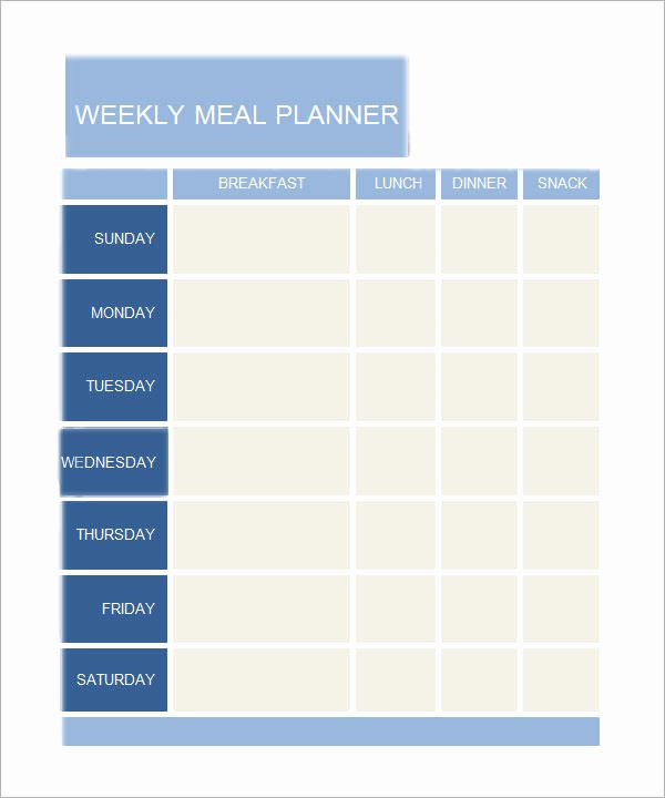 Weekly Meal Planner Template Word Beautiful Daily Planner Template 7 Download Documents In Pdf Word