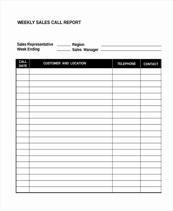 Weekly Sales Report Template Awesome 36 Sales Report Examples &amp; Samples Pdf Word Pages