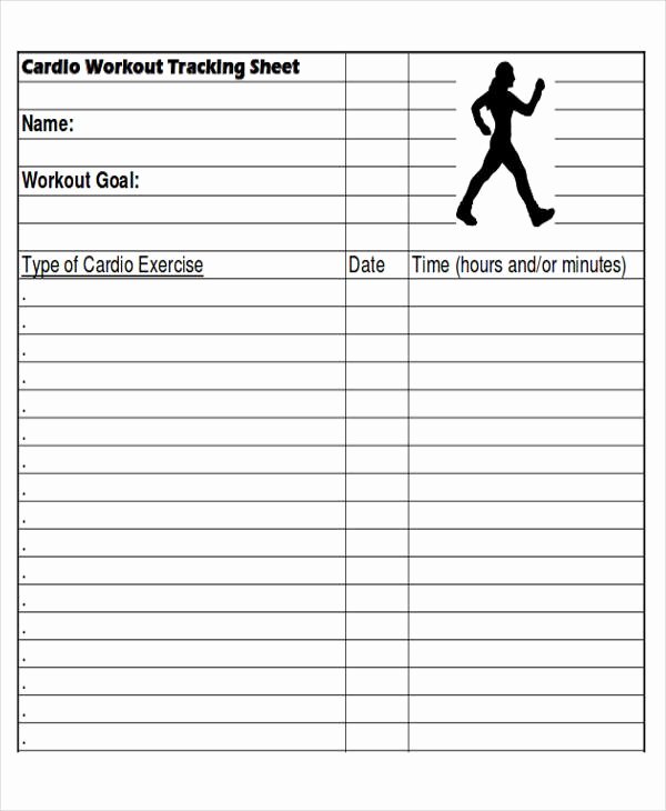 Weight Lifting Tracking Sheet Awesome 6 Sample Workout Tracking Sheets