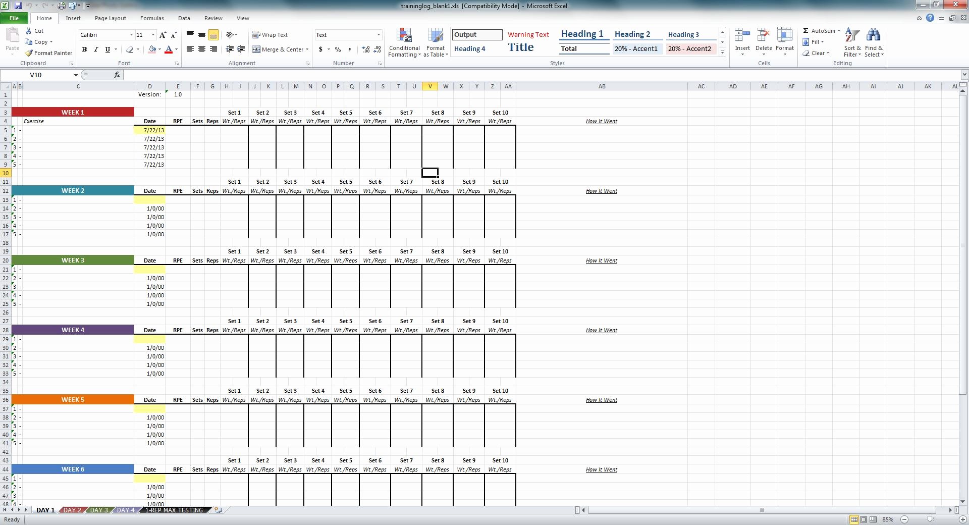 Weight Lifting Tracking Sheet Elegant Niel K Patel Download Training Log Spreadsheet