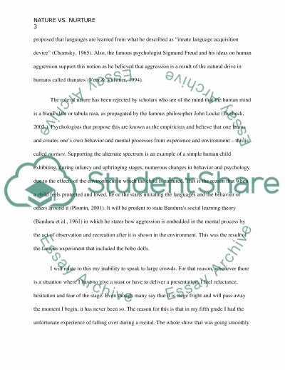 Well Written Essays Examples Luxury 55 Nature Vs Nurture Essay Nature Vs Nurture Essay