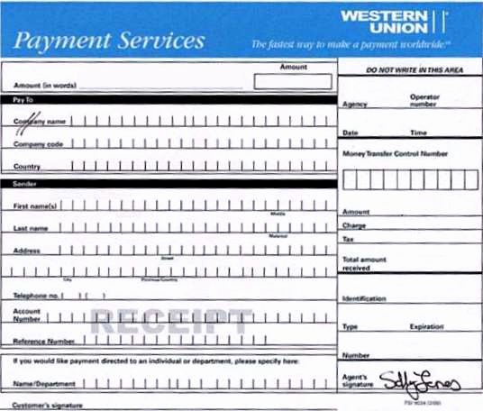 Western Union Fake Receipt Generator Lovely Western Union Receipts