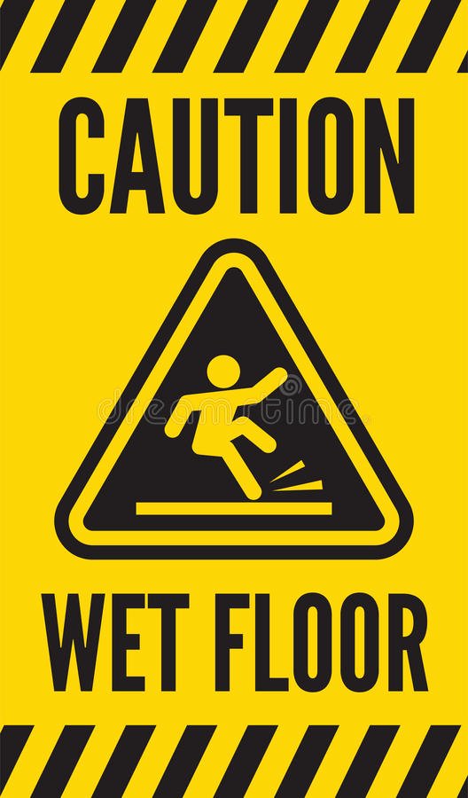 Wet Floor Signs Printable Fresh Caution Wet Floor Stock Vector Illustration Of Beware