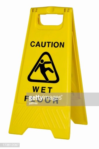 Wet Floor Signs Printable Fresh Yellow Caution Wet Floor Sign White Background Stock