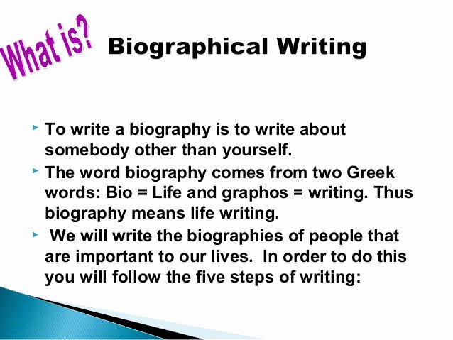 What is A Biographical Essay Luxury Scaffolding Biographical Writing