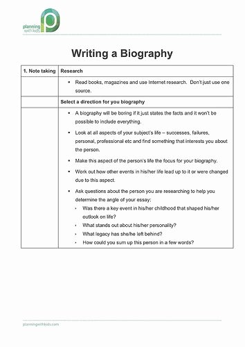 What is A Biographical Essay Unique How to Write A Biography Upper Primary School Students