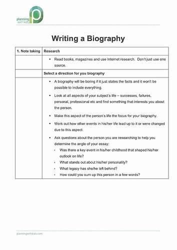 What is A Biographical Essay Unique How to Write A Biography Upper Primary School Students