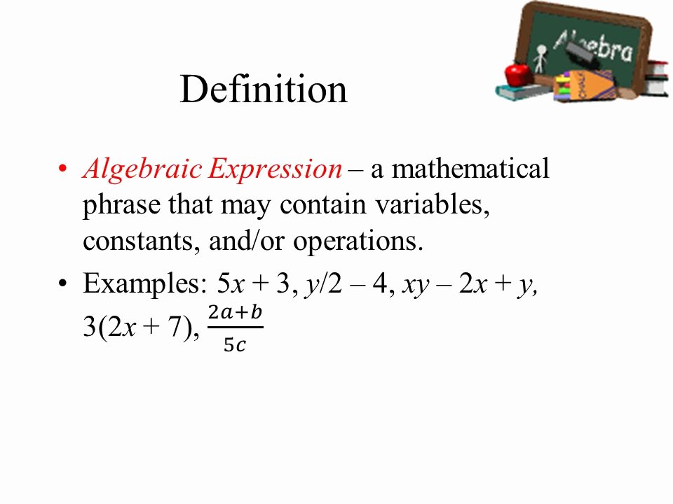 What is the Definition Of Impressive Lovely Algebra Expression Definition