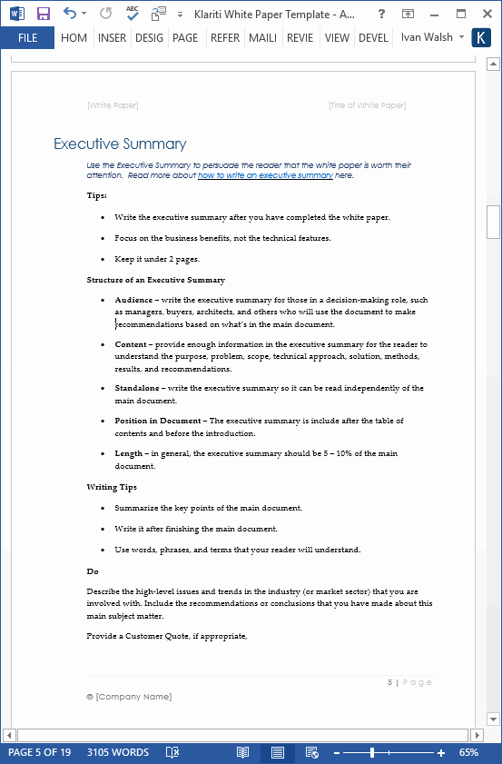 White Paper Outline Template Elegant White Papers – Ms Word Templates &amp; Free Tutorials