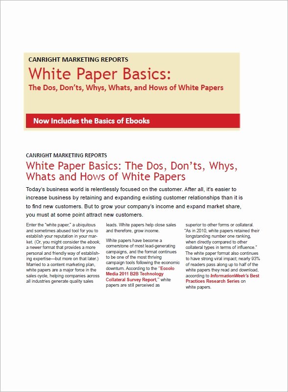 White Paper Outline Template Lovely 13 White Paper Templates – Pdf Word