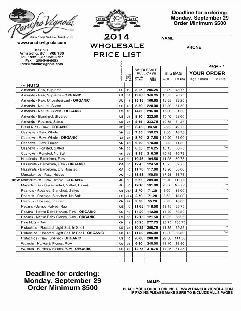 Wholesale Price List Template Awesome 9 Price List Templates Free Samples Examples Download