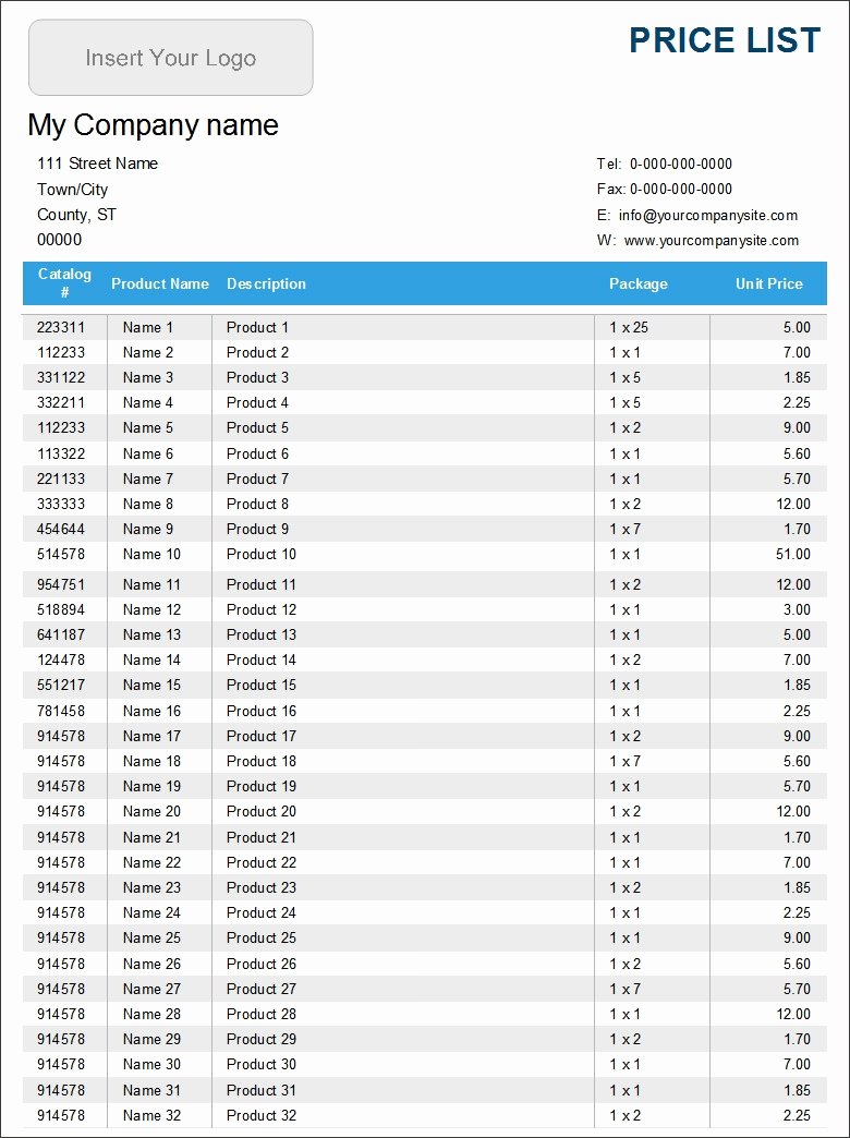 Wholesale Price List Template Lovely 25 Price List Templates Doc Pdf Excel Psd