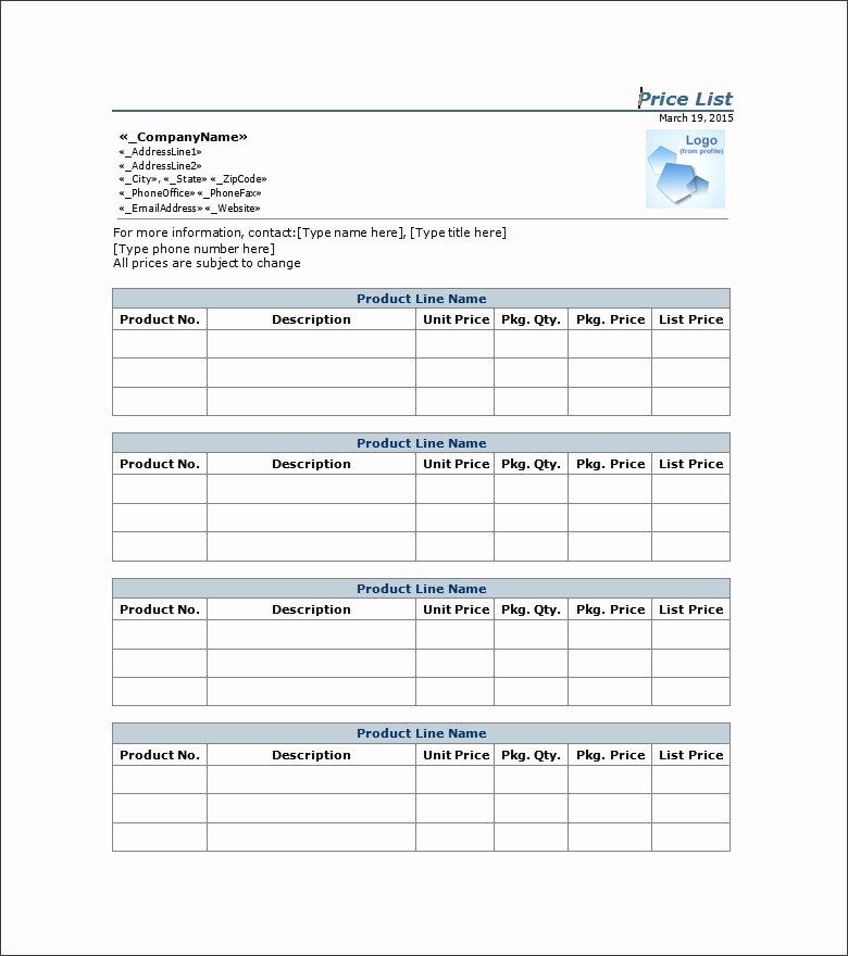 Wholesale Price Sheet Template Beautiful Price List Template 25 Free Word Excel Pdf Psd