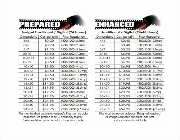 Wholesale Price Sheet Template Lovely Price Sheet Template 9 Free Samples Examples format