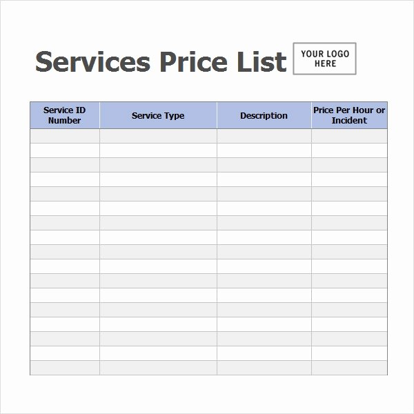 Wholesale Price Sheet Template Luxury Sample Price List Template 5 Documents Download In Pdf