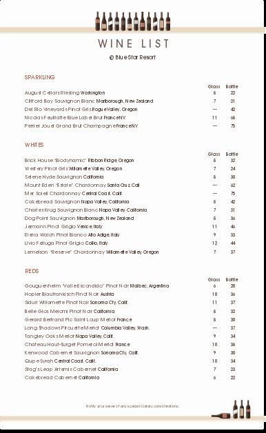 Wine Journal Template Awesome Wine List Template