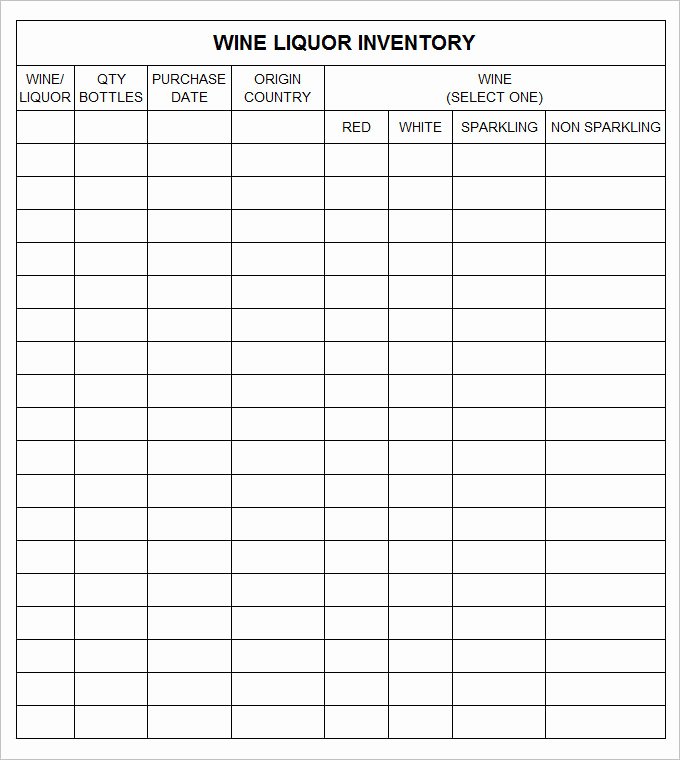 Wine Journal Template Elegant 15 Liquor Inventory Templates – Free Excel Pdf Documents