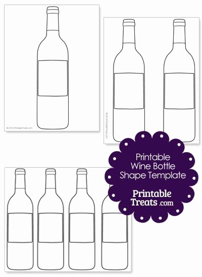 Wine Journal Template Unique Printable Wine Bottle Shape Template Diy