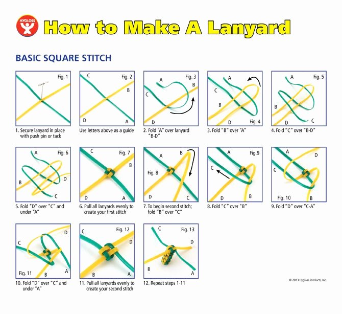 Wire Instruction Template Lovely How to Make A Lanyard It S Super Easy with Our Step by