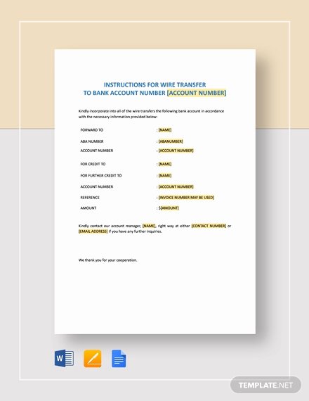 Wire Instruction Template Unique 131 Free form Templates [download Ready Made Samples